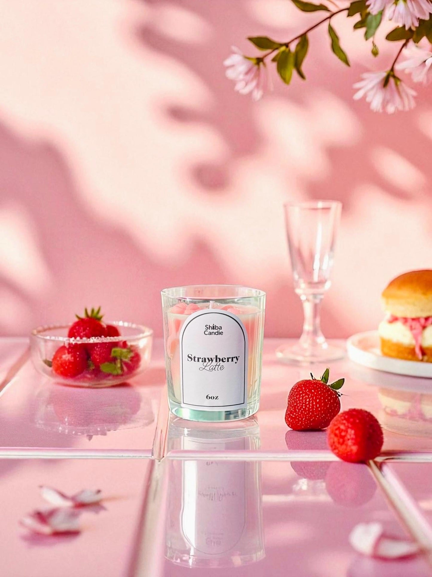 Strawberry Latte Candle