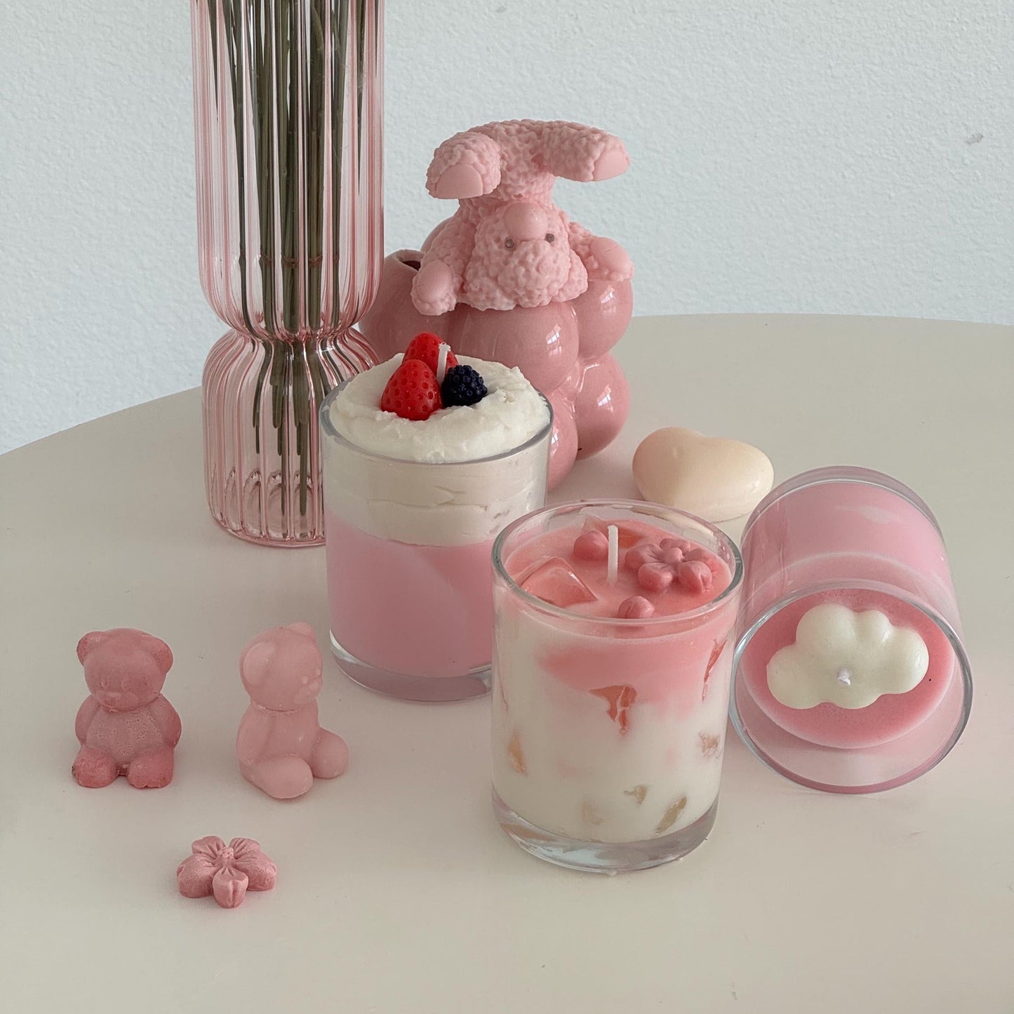 Pink Candles Set
