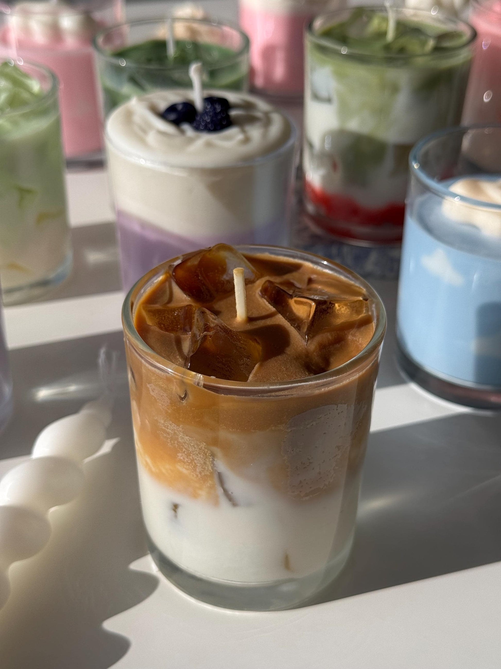 Cafe Latte Candle: Hand-Poured Soy Mixed Wax Coffee Scented Candle