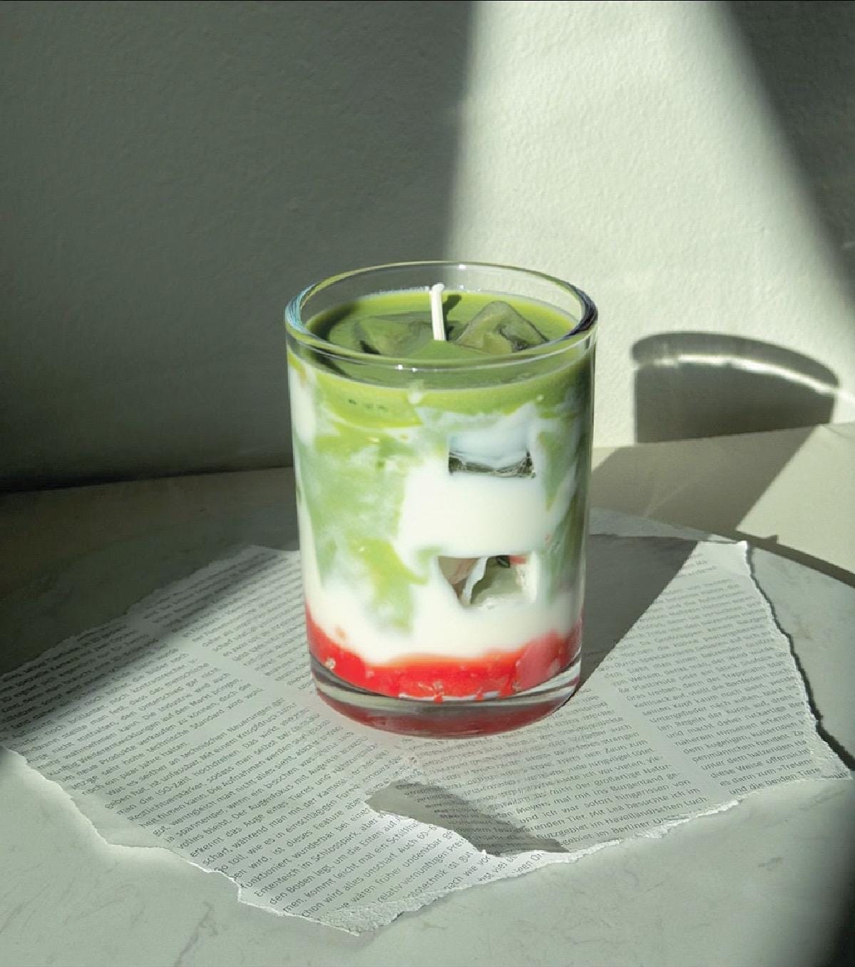 Cafe Latte Candle: Hand-Poured Soy Mixed Wax Coffee Scented Candle (etsy image id: 6835396051)