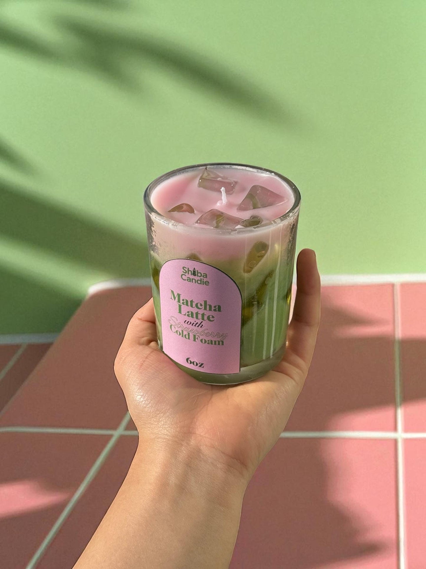Matcha latte with strawberry cold foam | Matcha Bowl (etsy image id: 6982466182)