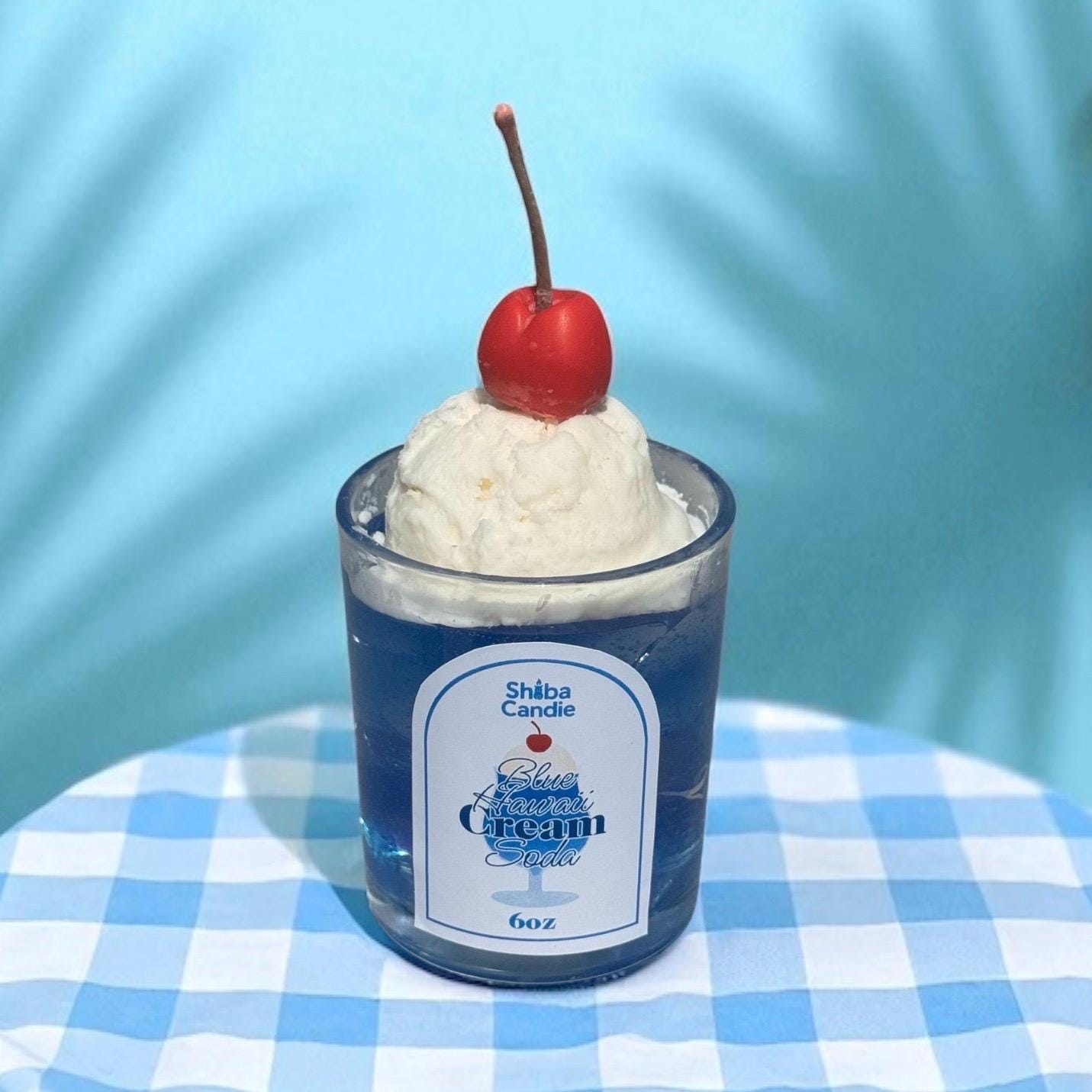 Soda Float Candle: Hand-Poured Mixed Wax with Cherry Cream Soda (etsy image id: 7117173813)