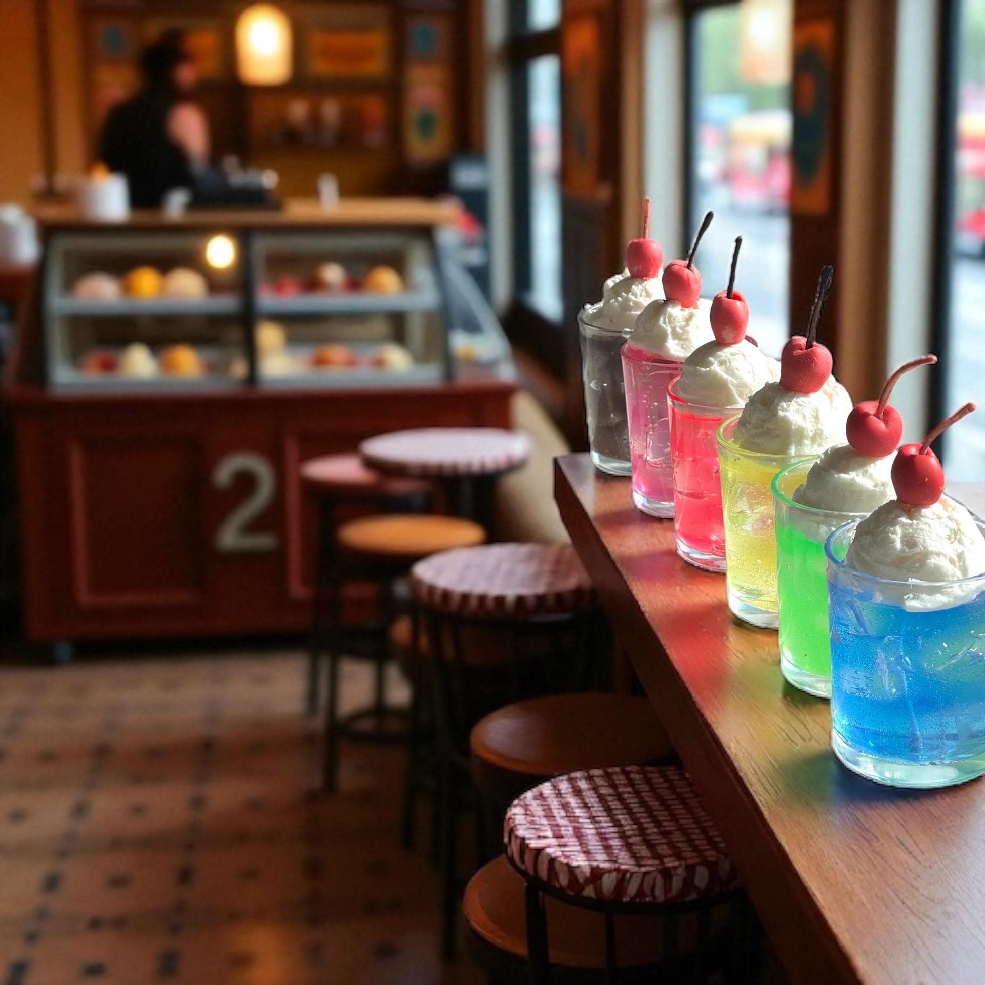 Soda Float Candle: Hand-Poured Mixed Wax with Cherry Cream Soda (etsy image id: 7117873845)