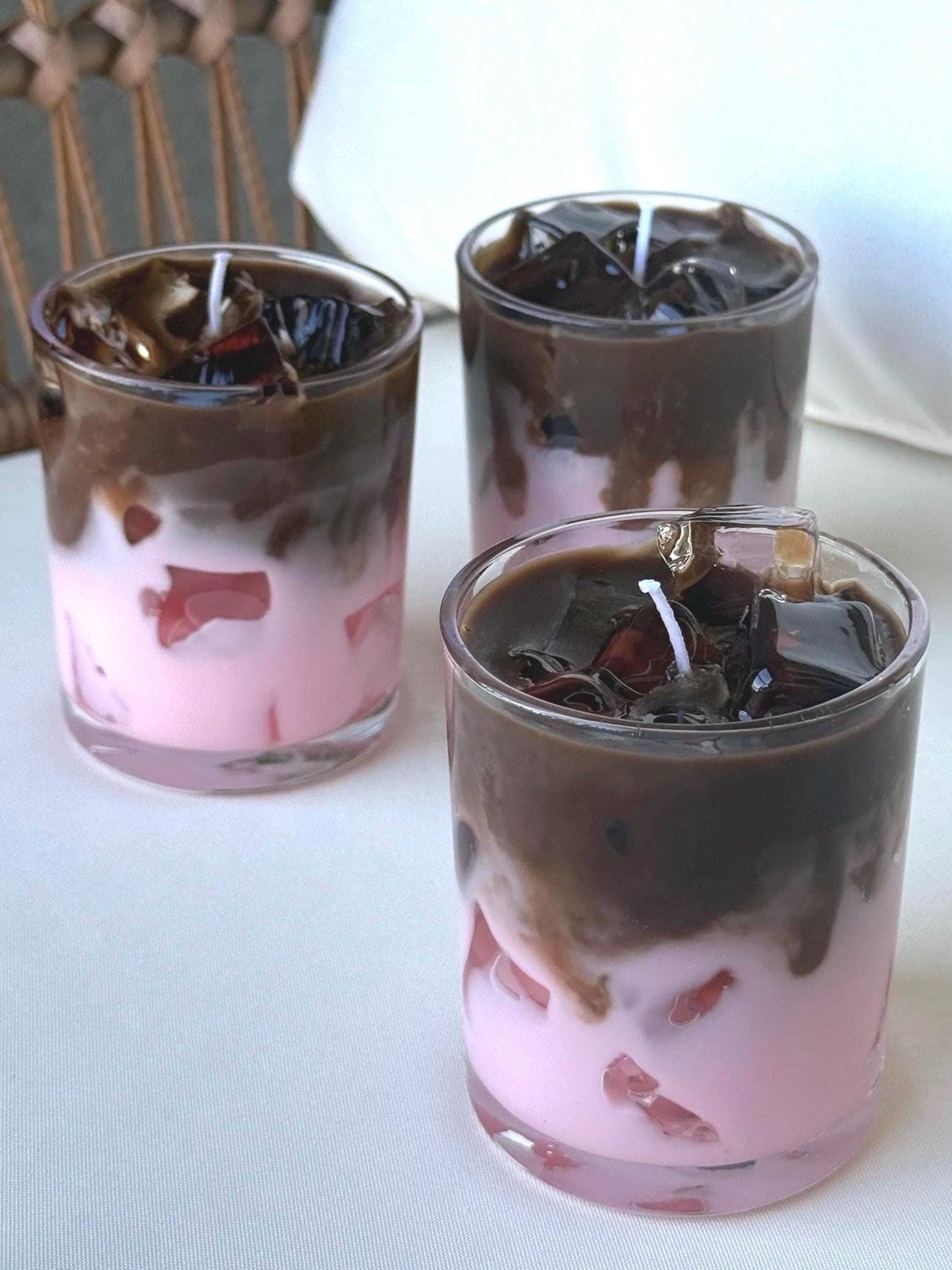 Strawberry Mocha Candle: Hand-Poured Soy Mixed Wax Coffee Scented Candle (etsy image id: 7656209104)